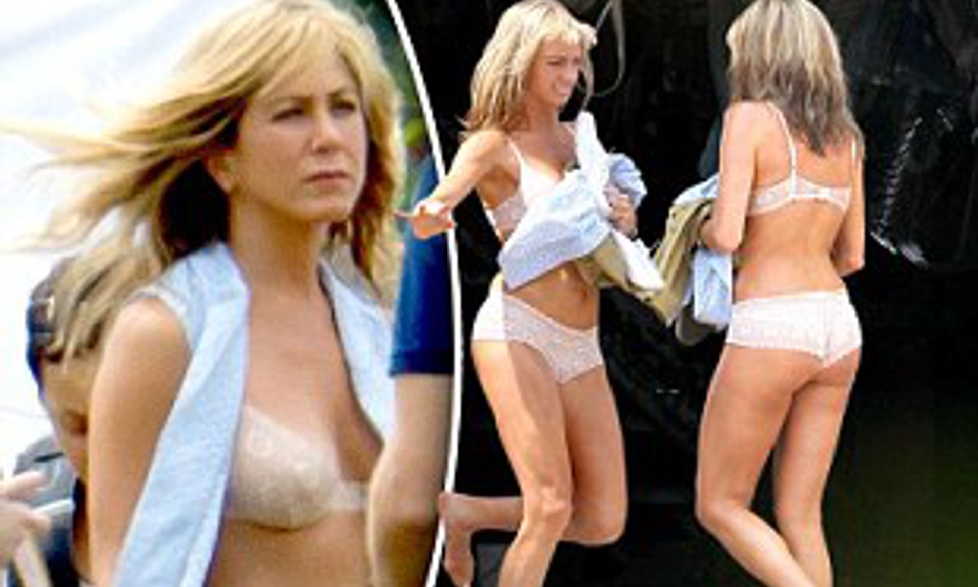 Jennifer aniston see through lingerie