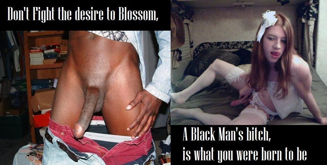 Black cock sissy captions