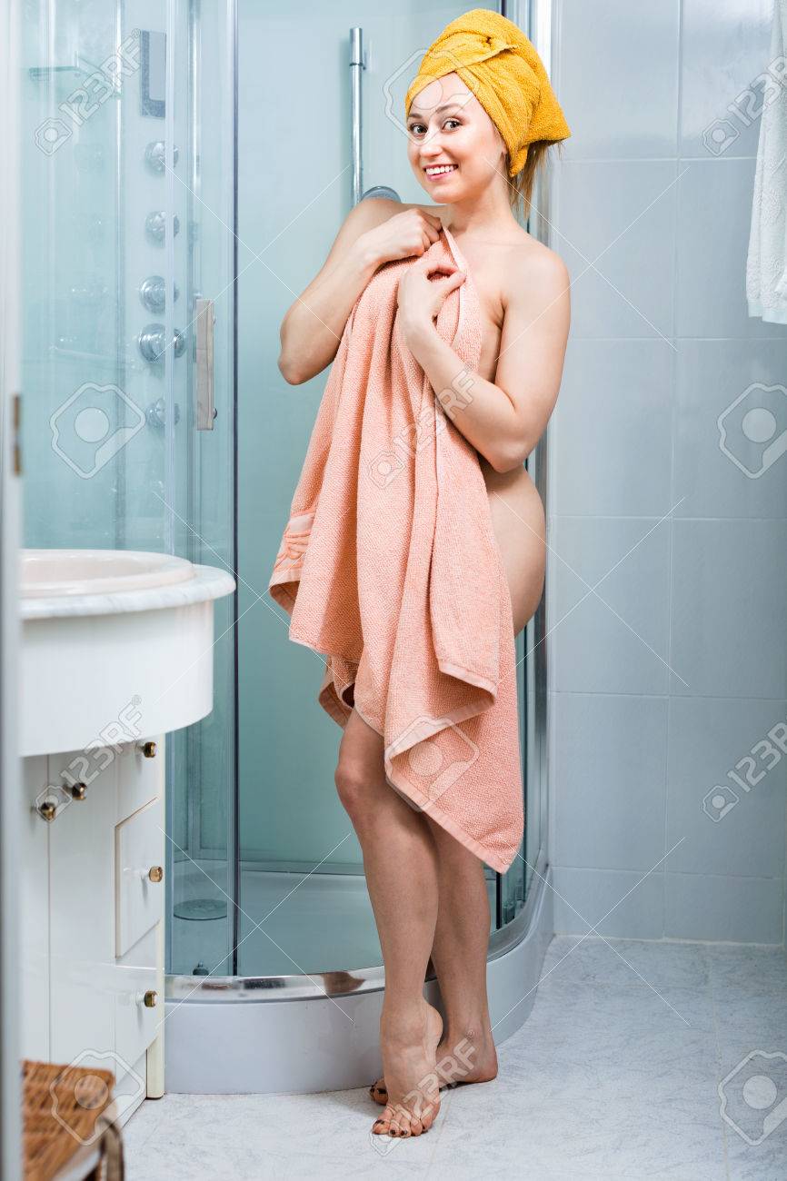 Naked women in bath